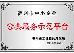 德州市中小企业公共服务示范平台